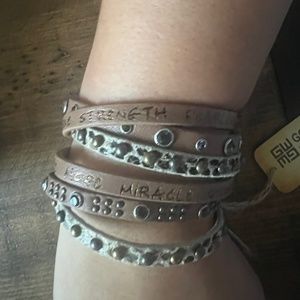 CUFF BRACELET with uplifting messages